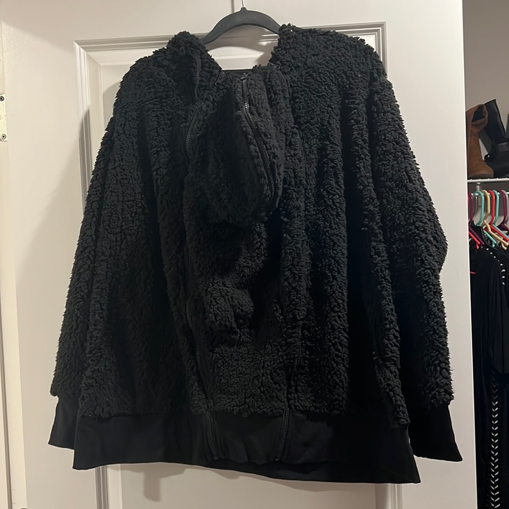 Maternity Baby Wearing Sherpa Jacket